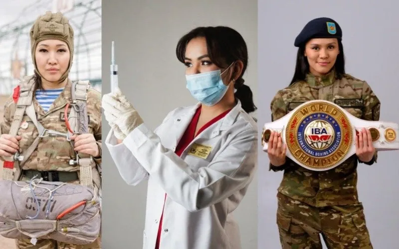 военная девушка Фото: МО РК