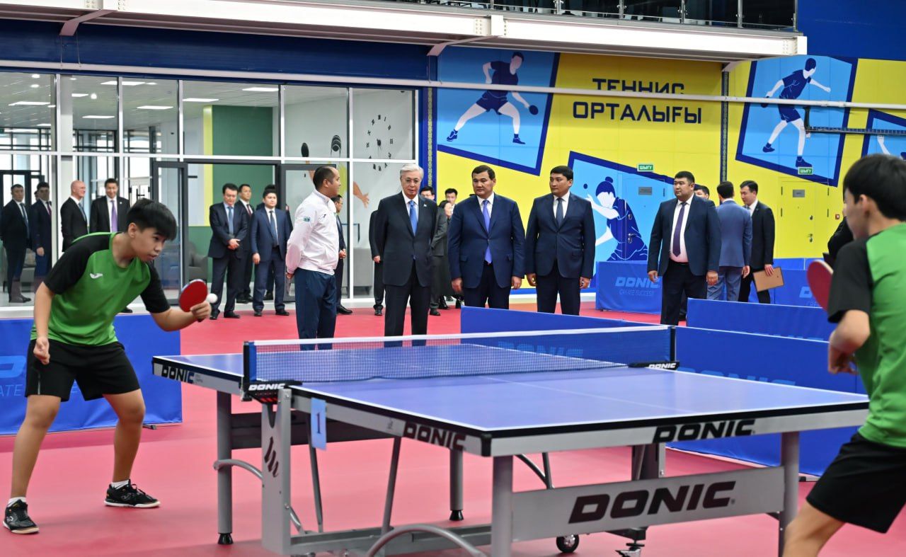 Касым-Жомарт Токаев посетил Центр настольного тенниса.jpg