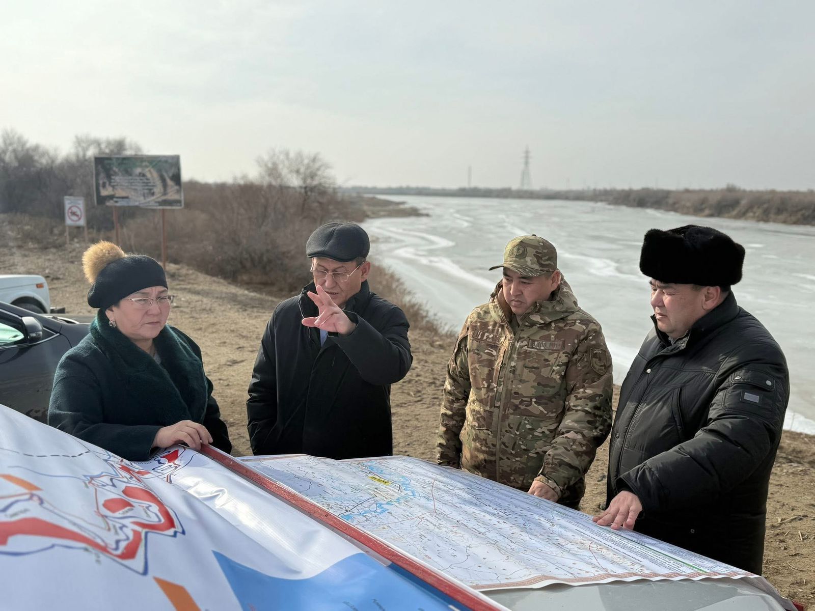 Проведен мониторинг против паводков на Сырдарье 1.jpg