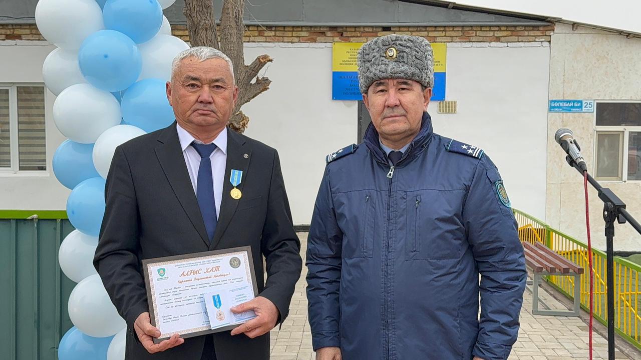 Қызылорда облысында екі ауылға бірдей қызмет көрсететін жаңа учаскелік полиция пункті ашылды1.jpg